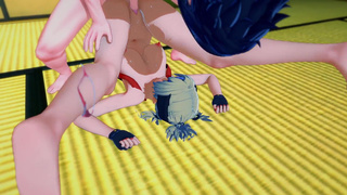 Наруто: жёсткий секс с Темари (3D хентай)