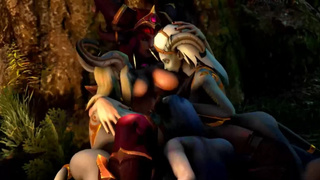 World Of Warcraft - Секси Алекстраза, дреней и Лилли - часть 3