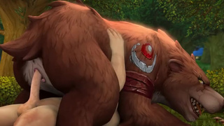 Секс человека с медведем в world of warcraft, женский/мужской